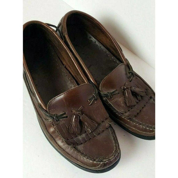Sperry\'s Loafer Brown Tassel Leather Size 10.5